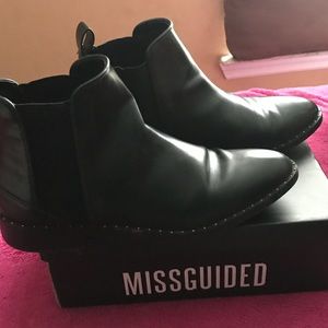 Zara Chelsea Booties with silver studs